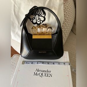 Alexander McQueen Jeweled Hobo, gold hardware
